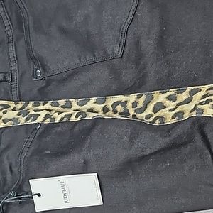 JUDY BLUE BLACK AND LEAPORD JEANS